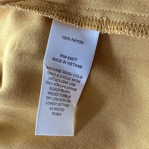 Gold & White a.n.a. Button Down Blouse XXL So comfortable! - Picture 10 of 10